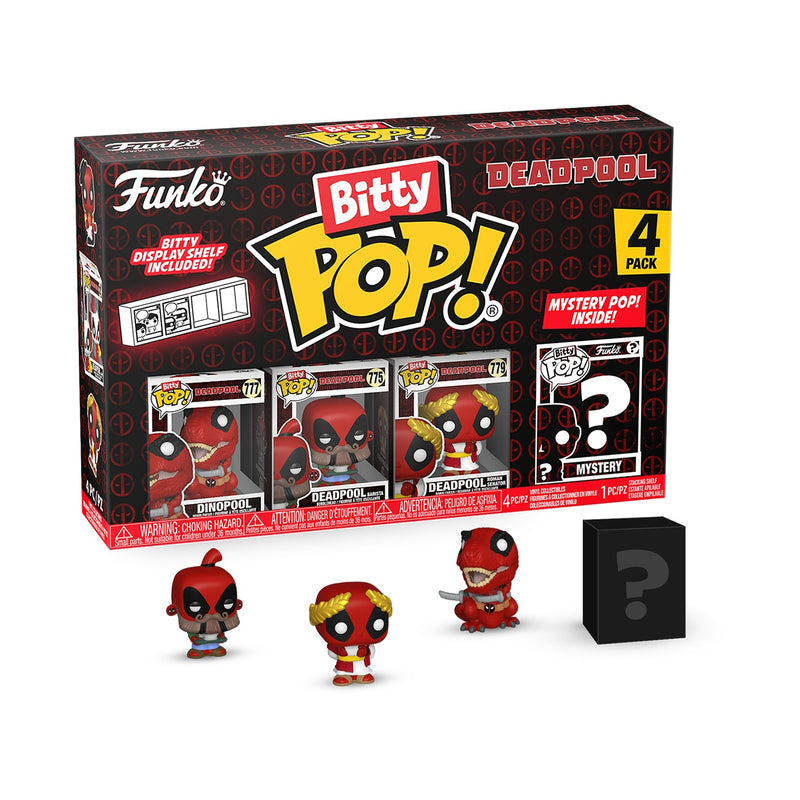 Funko POP! Bitty Deadpool, Dinopool 4-Pack, Series 3