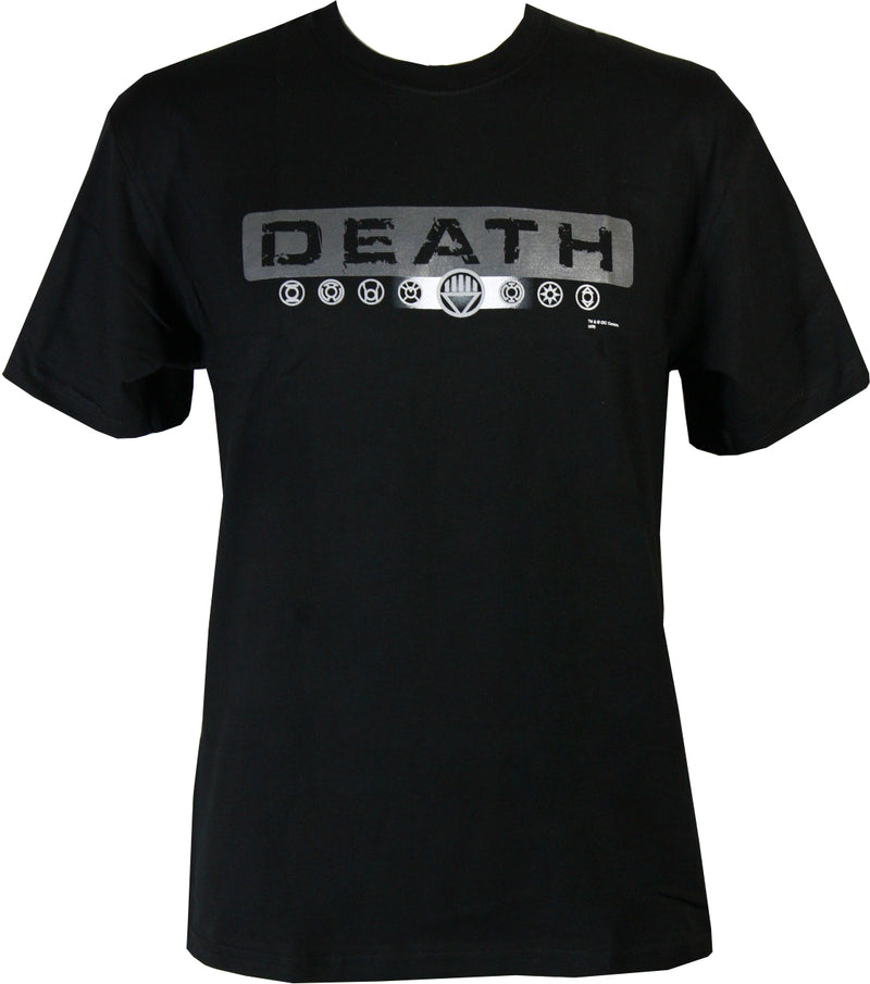 Blackest Night Black Lantern Death Logo T-Shirt