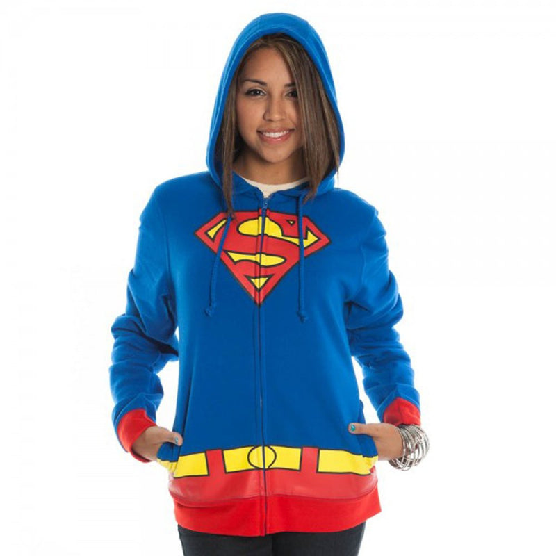 Supergirl Logo Juniors Hoody Hooded Sweatshirt