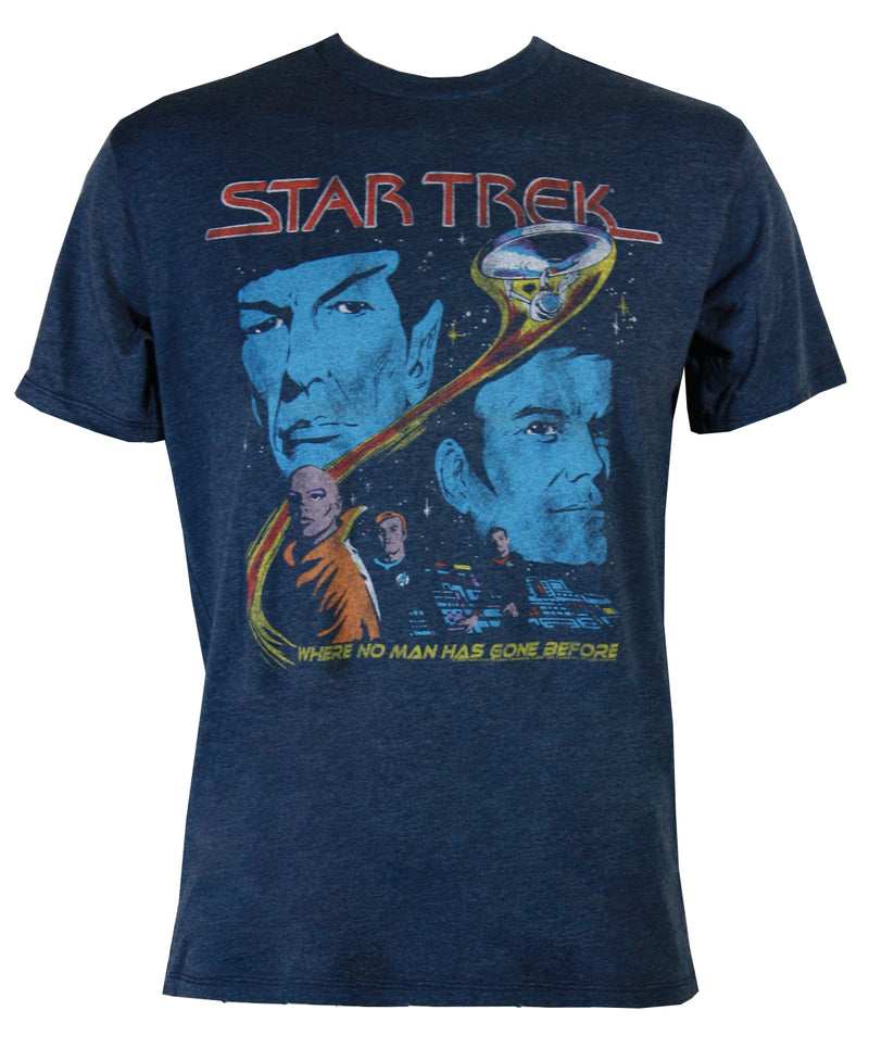 Star Trek Where No Man Has Gone Before Men's Slim Fit T-Shirt