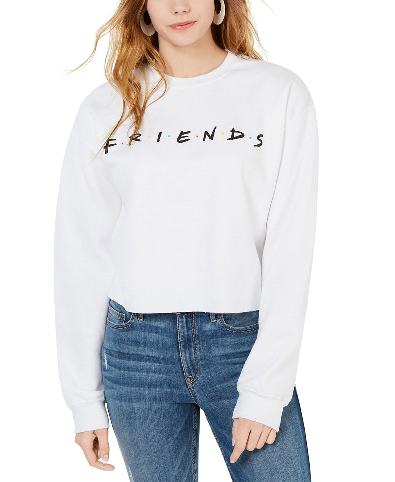 Friends Logo Juniors' Cropped Graphic Sweatshirt