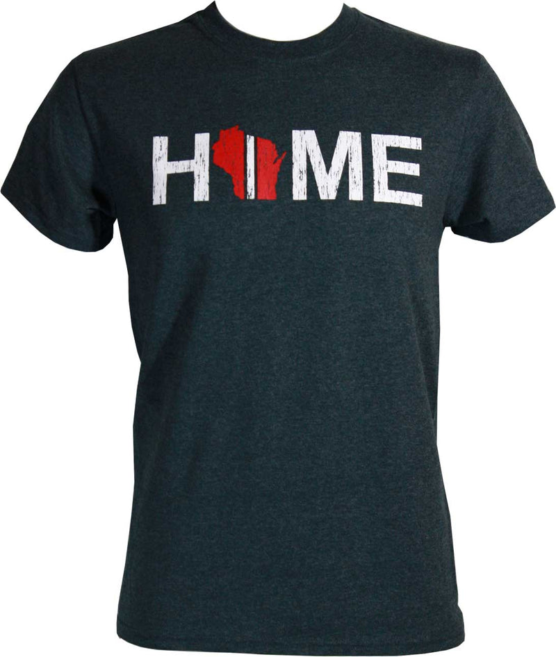 Wisconsin Badgers Home Men's Heather Grey Shirt