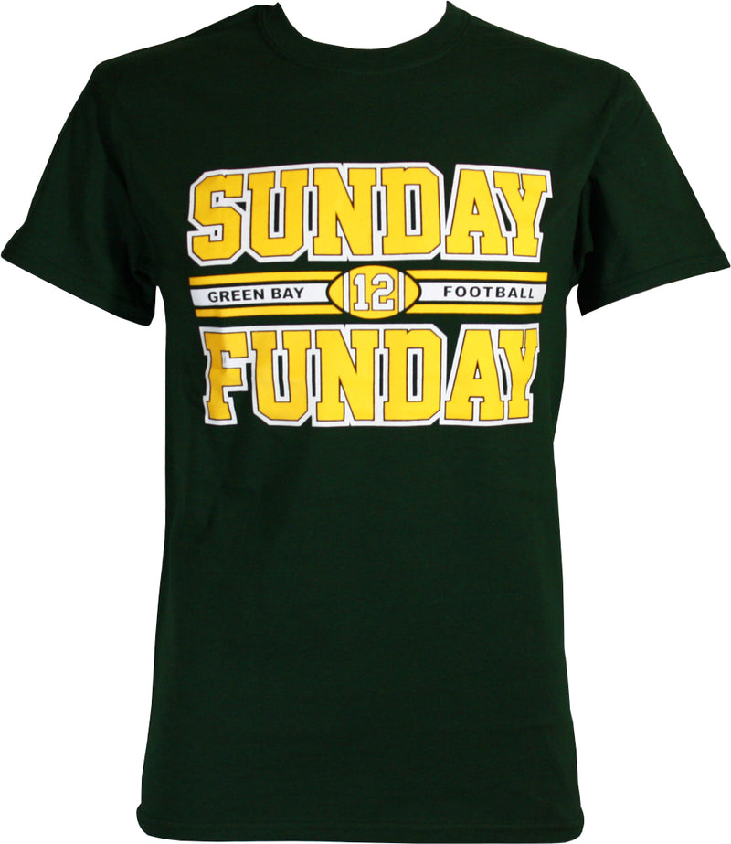 Green Bay Packers Sunday Funday Forest Green Shirt