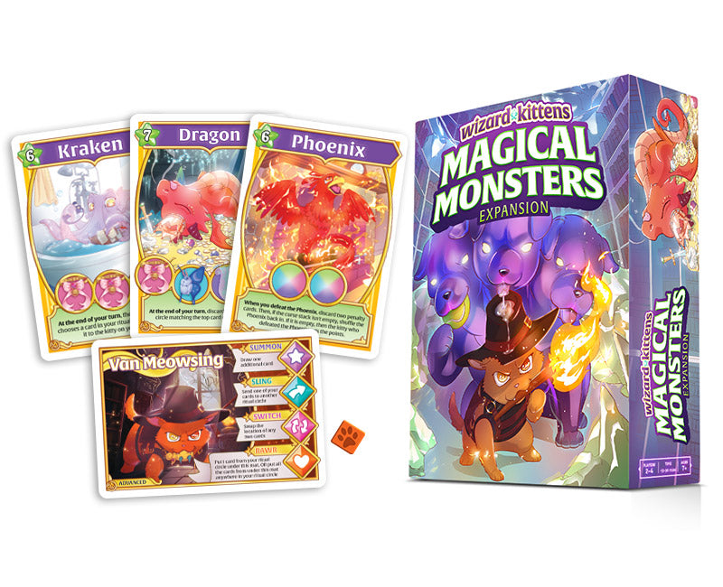 Wizard Kittens: Magical Monsters Card Game Expansion