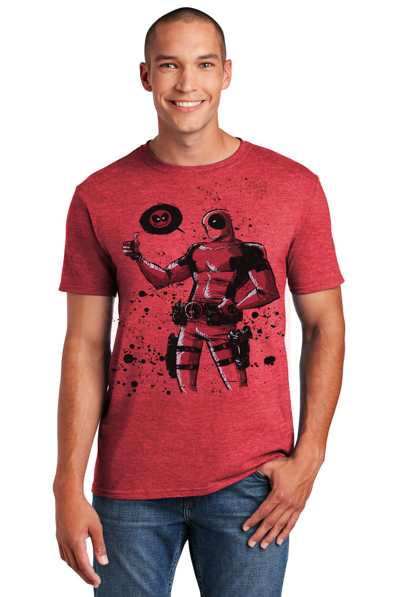 Deadpool, Dead Thumb Mens Lightweight Tee