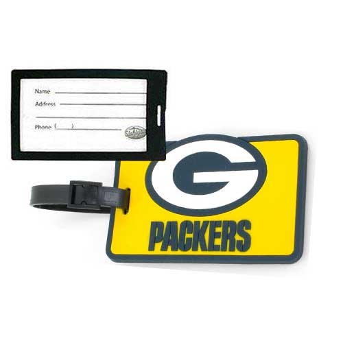 Green Bay Packers Rubber Bag Tag