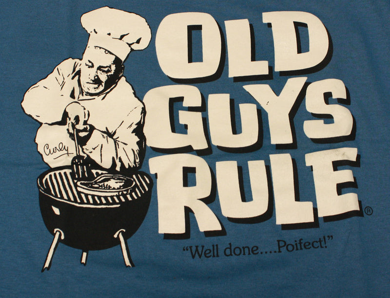 Old Guys Rule Three Stooges Curly BBQ T-Shirt