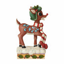 Rudolph the Red-Nosed Reindeer in Aviator Hat and Scarf Figure