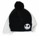 Nightmare Before Christmas Jack Skellington Veil Beanie