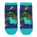 Minecraft Characters 5 Pair Ankle Socks