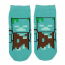 Minecraft Characters 5 Pair Ankle Socks
