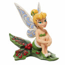 Peter Pan Tinker Bell Sitting on Holly Figurine, 5"