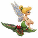 Peter Pan Tinker Bell Sitting on Holly Figurine, 5"