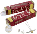 Harry Potter Hedwig Red Gift Cracker with Stud Earrings & Necklace