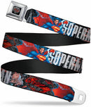 DC Comics New 52 Superman Shield Scenes Full Color Seatbelt Belt