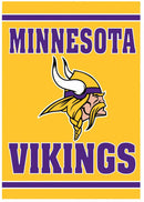 Minnesota Vikings 18" x 12.5" Embossed Suede Garden Flag