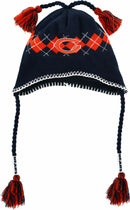 Chicago Bears Tassle-Gyle Knit Cap With Braids