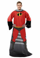 Disney Incredibles 2 Part of the Family Adult Comfy Throw Blanket with Sleeves