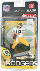 Green Bay Packers Elite Players Aaron Rodgers White Jersey Action Figure