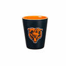 Chicago Bears 4-Piece Shot Glass Set, Ceramic and Glass, 2 oz.