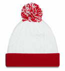 Wisconsin Badgers Snow Crown White Knit Women's Hat