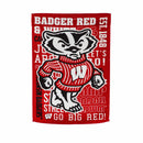 Wisconsin Badgers Fan Rules 29" x 43" Decorative Team Vertical Flag