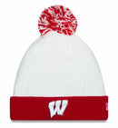Wisconsin Badgers Snow Crown White Knit Women's Hat