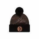 Pittsburgh Steelers Metallic Crush Knit Hat