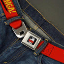 Big Bang Theory Bazinga Red Seatbelt Belt