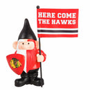 Chicago Blackhawks Flag Holder Gnome
