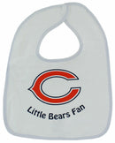 Chicago Bears 3 Pack Snap Bib Set