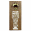 Wisconsin Craft Beer Typography Cap Catching Magnetic Bottle Opener