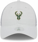 Milwaukee Bucks Mini 9TWENTY Women's Adjustable Hat, White, One Size