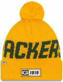 Green Bay Packers Sideline Road Reverse Pom Knit Hat