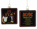 AC/DC Glass Album Cover Ornament, 2 Assorted