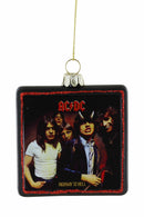 AC/DC Glass Album Cover Ornament, 2 Assorted