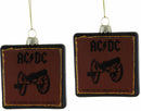 AC/DC Glass Album Cover Ornament, 2 Assorted