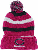 Chicago Bears Chunky Stripe Women's Knit Hat