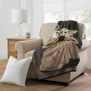 Star Wars: The Mandalorian Quiet Soup Micro Raschel Throw Blanket