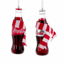 Coca-Cola Bottle With Scarf Ornament Set