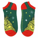 Dr. Seuss The Grinch Junior's 5 Pair Ankle Socks, 5-10