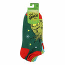 Dr. Seuss The Grinch Junior's 5 Pair Ankle Socks, 5-10