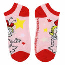 Dr. Seuss The Grinch Junior's 5 Pair Ankle Socks, 5-10