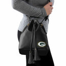 Green Bay Packers Womens Drawstring Shoulder Bucket Bag