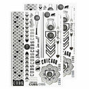 Chicago Cubs Team Metallic Tattoos Set of 2