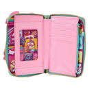Minions Fluffy Unicorn Rainbow Glitter Zip Around Wallet
