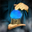 Sorcerer's Potion Light with Swirling Mystical Brew (Blue)