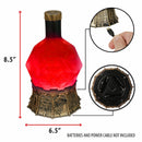 Sorcerer's Potion Light with Swirling Mystical Brew (Red)