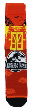 Jurassic Park Dinosaurs Adult Casual Crew Socks, 6-Pack, Size 6-12
