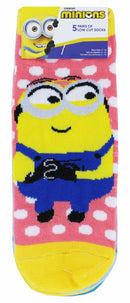 Despicable Me More Than A Minion Women's Low-Cut Socks, 5-Pair, Size 4-10